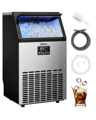 Commercial Cube Ice Maker with LCD Screen (150 Lbs)