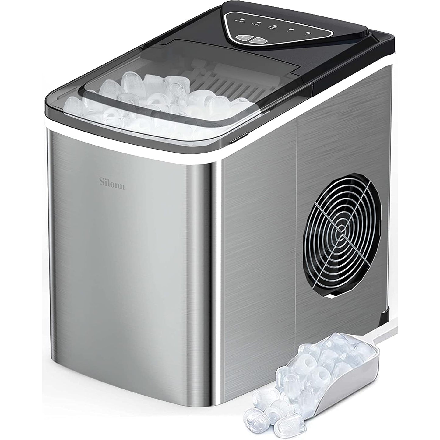 Countertop Bullet Ice Maker (26 Lbs) - Stainless Steel