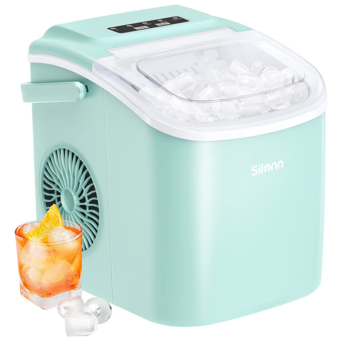 Countertop Bullet Ice Maker with Handle (26 Lbs)
